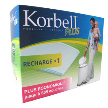 15 Recharges Pour Poubelle à Couches - Grande Capacité, 7 Couches, Anti-Odeurs à La Lavande, Compatibles Universel