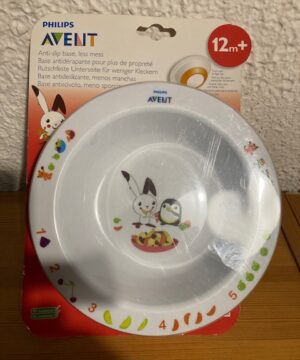 Bol assiette AVENT avec base antidérapante *