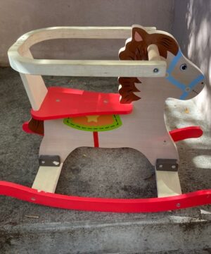 OCCASION - Cheval à bascule en bois